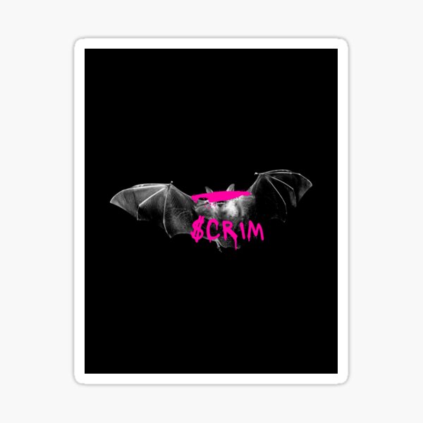 Item preview, Scrim Urban Bat Graffiti Pink Street Art Design designed and sold by Mystikos Art.