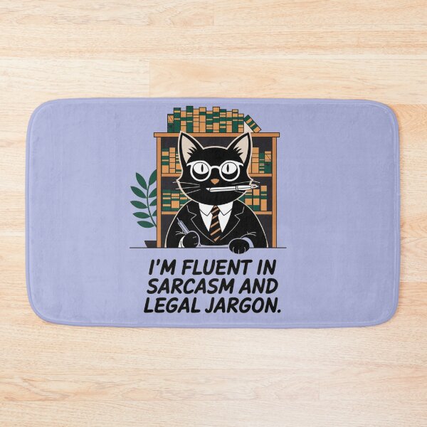 Item preview, I am fluent in sarcasm and legal jargon, black cat paralegal designed and sold by RAZ1995.