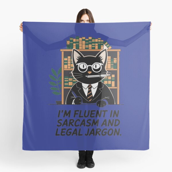 Item preview, I am fluent in sarcasm and legal jargon, black cat paralegal designed and sold by RAZ1995.