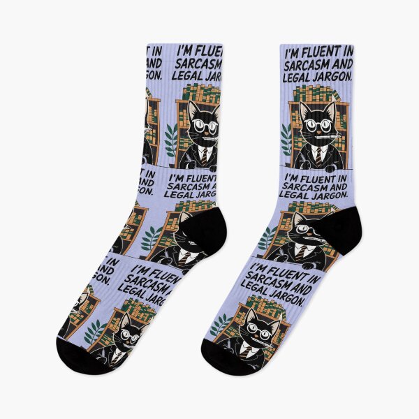 Item preview, I am fluent in sarcasm and legal jargon, black cat paralegal designed and sold by RAZ1995.