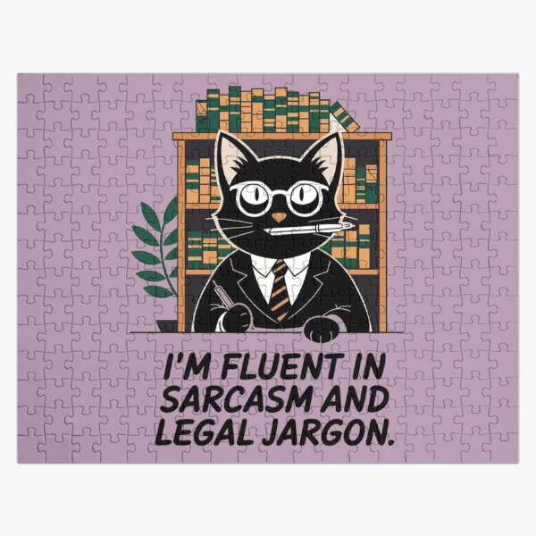 Item preview, I am fluent in sarcasm and legal jargon, black cat paralegal designed and sold by RAZ1995.
