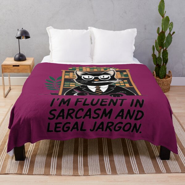 Item preview, I am fluent in sarcasm and legal jargon, black cat paralegal designed and sold by RAZ1995.