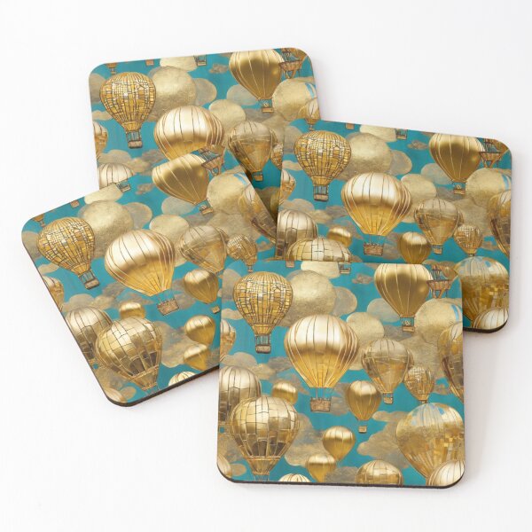 Item preview, Hot Air Gold Balloons designed and sold by TheDarkWardrobe.