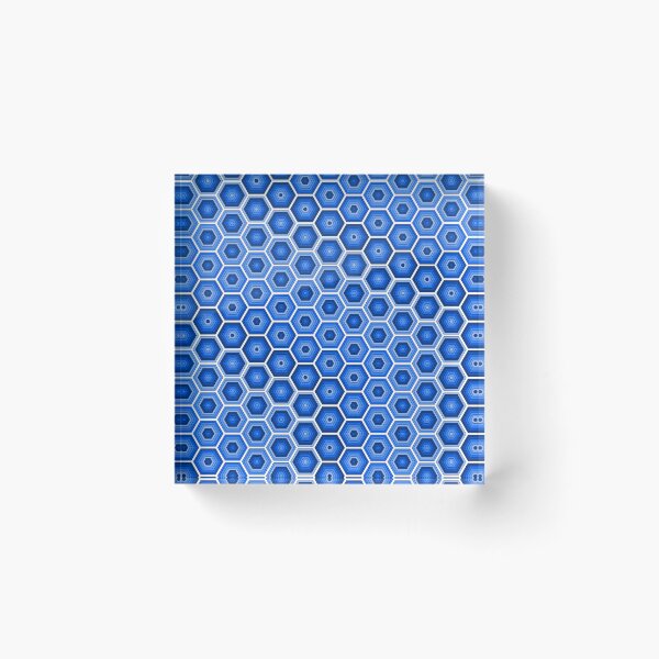 Item preview, Blue Hexagons designed and sold by Lindsey Popejoy.