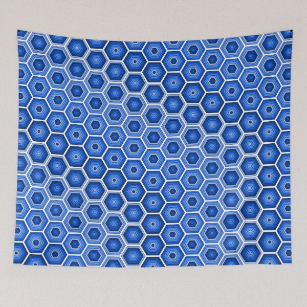 Item preview, Blue Hexagons designed and sold by Lindsey Popejoy.