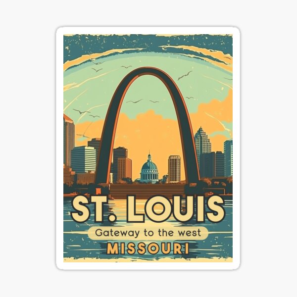 Item preview, A Vintage Travel Illustration of St. Louis - Missouri - United States designed and sold by GoodOldVintage.