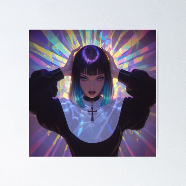 Item preview, Enlightened Goth Nun designed and sold by CursedbyLilith.