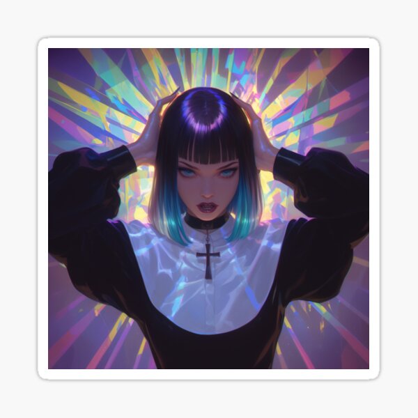 Item preview, Enlightened Goth Nun designed and sold by CursedbyLilith.