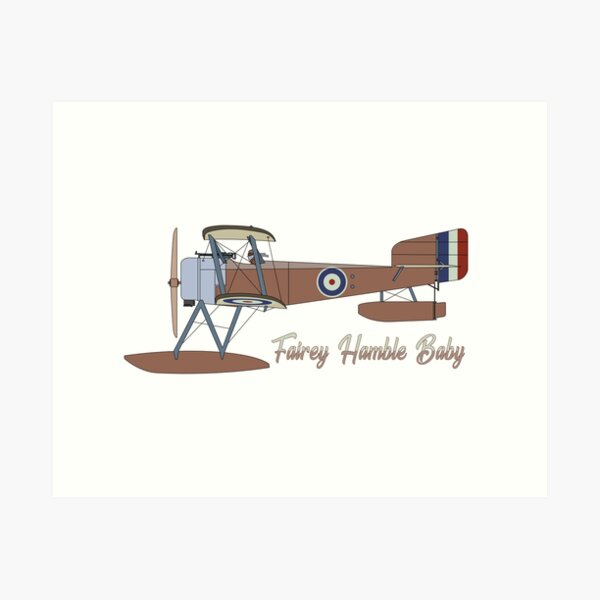 Item preview, Fairey Hamble Baby British WW1 Floatplane Graphic Memorabilia designed and sold by MilitaryMart.