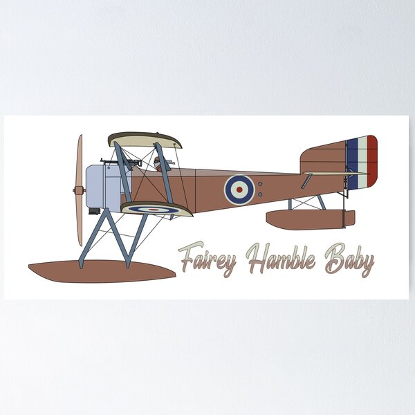 Item preview, Fairey Hamble Baby British WW1 Floatplane Graphic Memorabilia designed and sold by MilitaryMart.