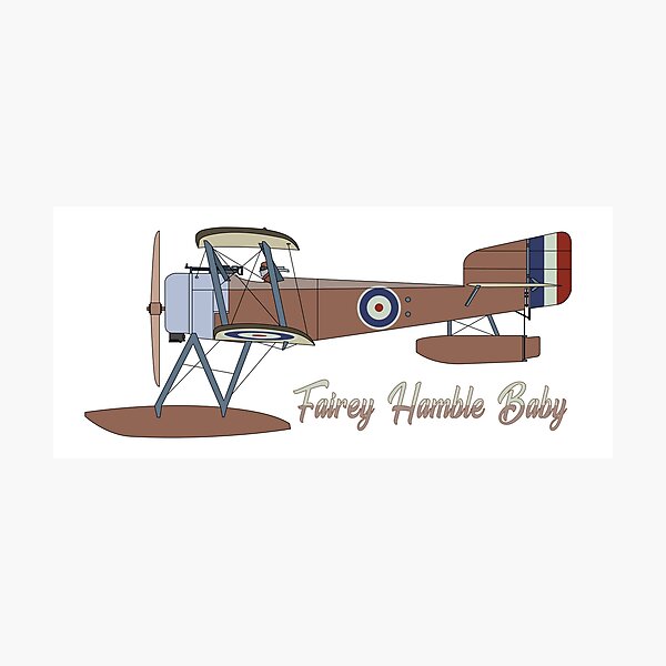 Item preview, Fairey Hamble Baby British WW1 Floatplane Graphic Memorabilia designed and sold by MilitaryMart.