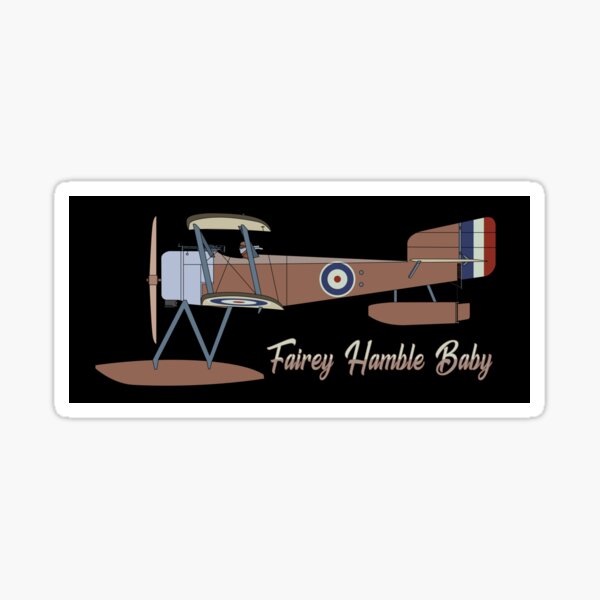 Item preview, Fairey Hamble Baby British WW1 Floatplane Graphic Memorabilia designed and sold by MilitaryMart.