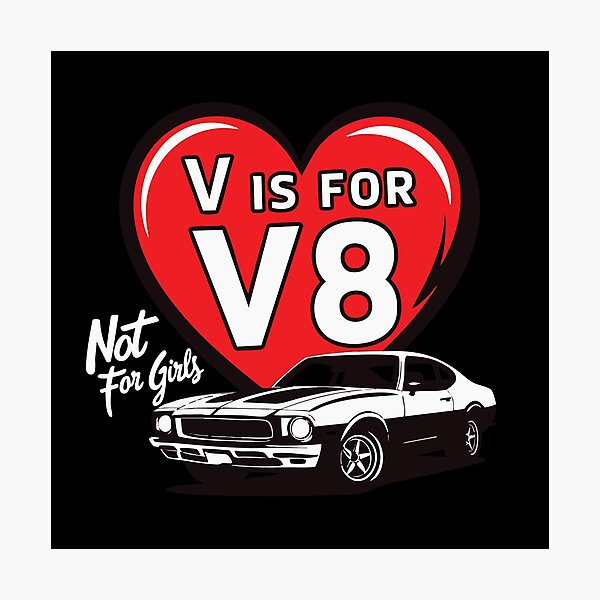 Item preview, V is for V8 designed and sold by MonkiFlipp.