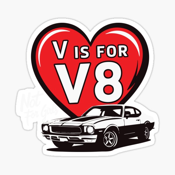 Item preview, V is for V8 designed and sold by MonkiFlipp.