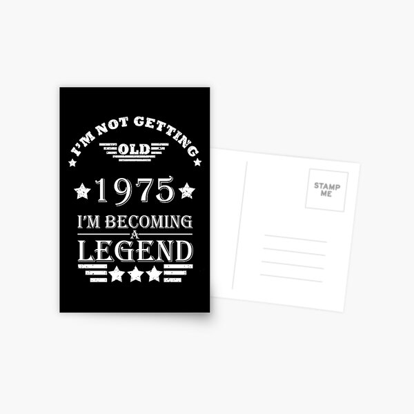 Item preview, Born in 1975 vintage 50th birthday legend designed and sold by Alexaltay.