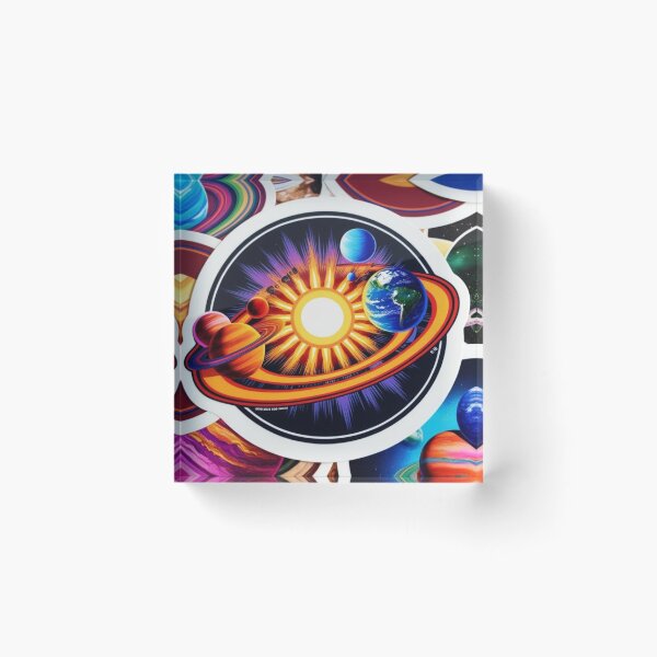 Item preview, Space Life 1 - Abstract Solar System  - Sun, Stars, Planets  designed and sold by AlinaSCorner.