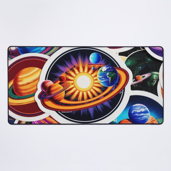 Item preview, Space Life 1 - Abstract Solar System - Sun, Stars, Planets designed and sold by AlinaSCorner.