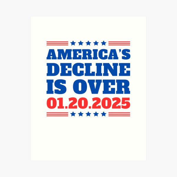 Item preview, America's Decline Is Over designed and sold by fusedtees.