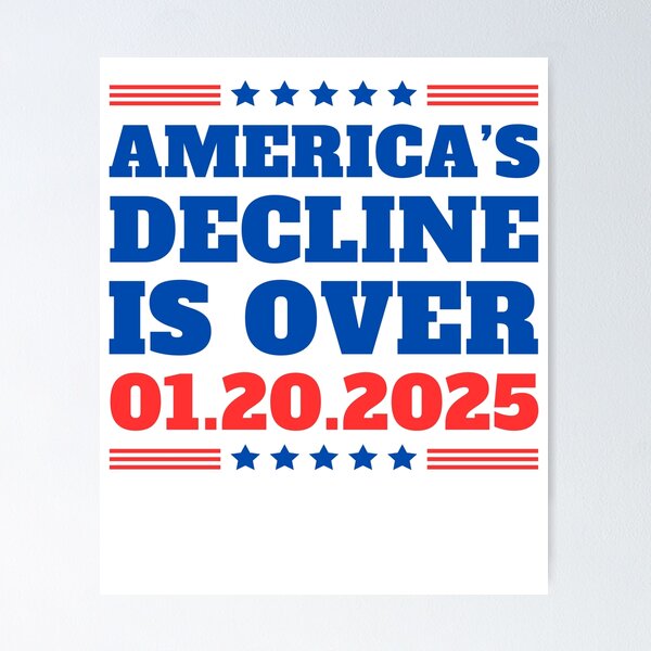Item preview, America's Decline Is Over designed and sold by fusedtees.