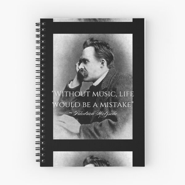 Item preview, La vida sería un error sin música Cita del filósofo Nietzsche Diseño designed and sold by EarthArtDesigns.