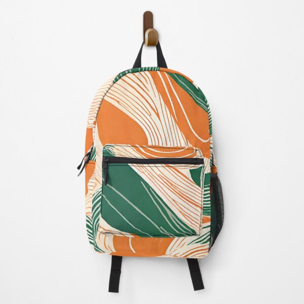 Item preview, Flowing Harmony - Abstract Green and Orange Wavey Swirly Lines designed and sold by AbstractIdeas.