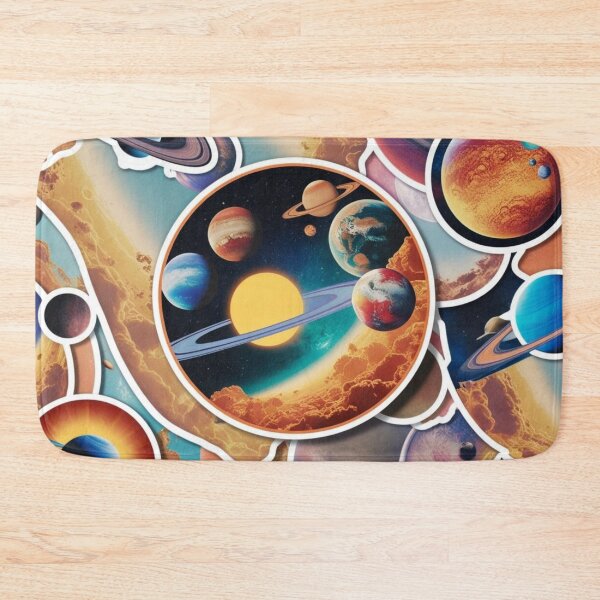 Item preview, Space Life 2 - Abstract Solar System  - Sun, Stars, Planets  designed and sold by AlinaSCorner.