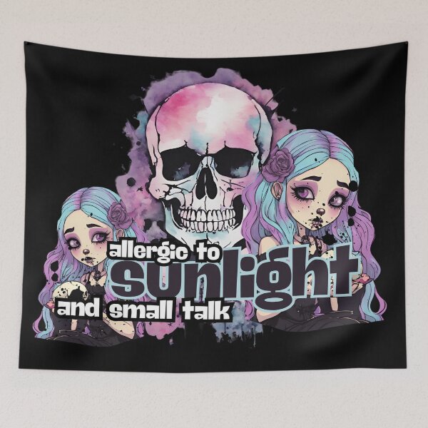 Item preview, Allergic to sunlight and small talk designed and sold by ToxxicApple.