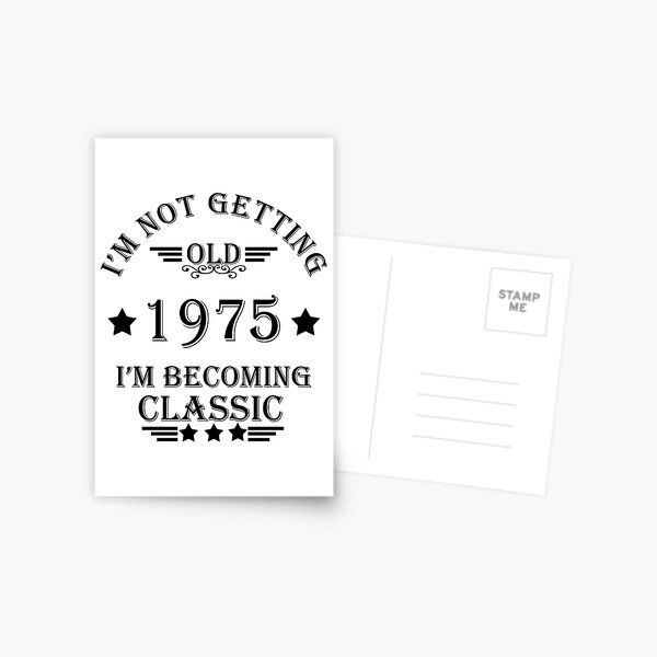 Item preview, Born in 1975 vintage classic 50th birthday gift designed and sold by Alexaltay.