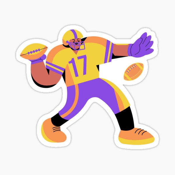 Item preview, American Football cartoon  designed and sold by Catchy-Couture.