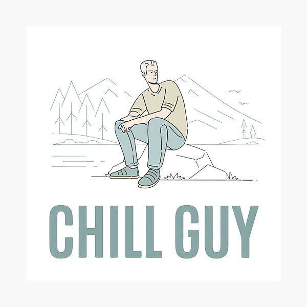 Item preview, Chill Guy - The Master of Laid-back Vibes designed and sold by thenewking.