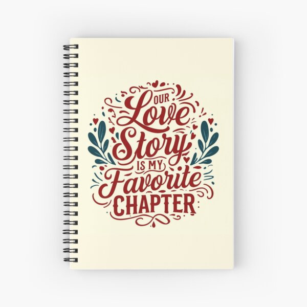 Item preview, Our Love Story is My Favorite Chapter – Romantic Typography Design designed and sold by andrew758.