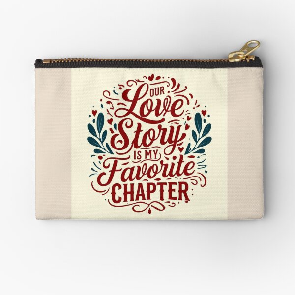Item preview, Our Love Story is My Favorite Chapter – Romantic Typography Design designed and sold by andrew758.
