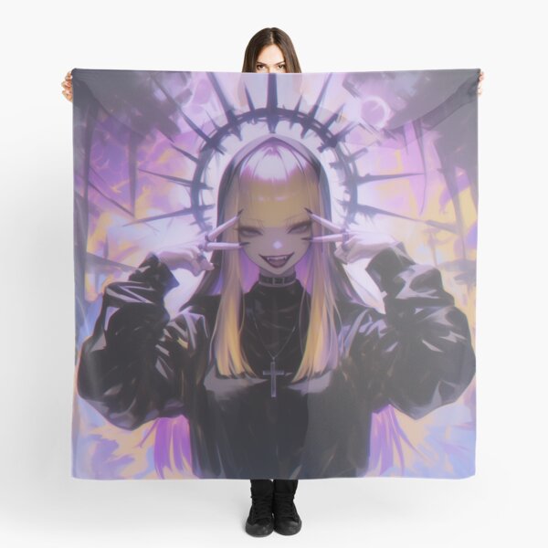 Item preview, Goth Nun Anime designed and sold by CursedbyLilith.