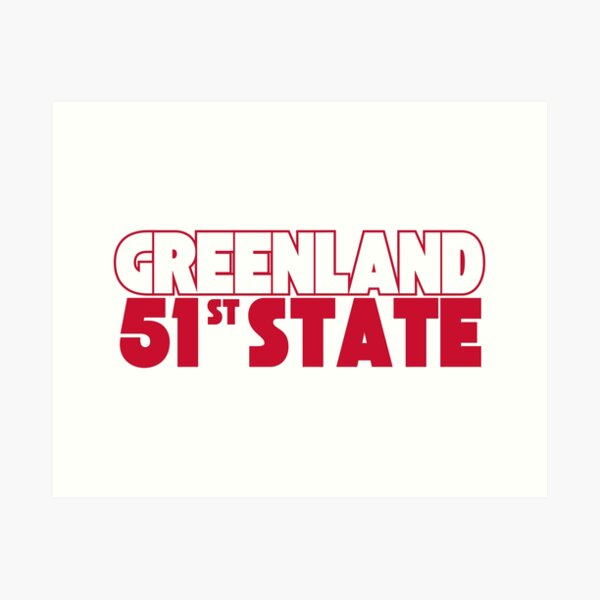 Item preview, Greenland 51st state designed and sold by Red-forever.