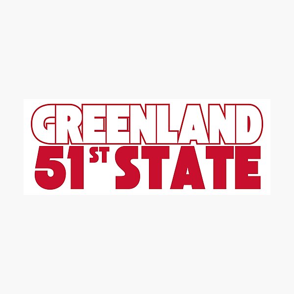 Item preview, Greenland 51st state designed and sold by Red-forever.