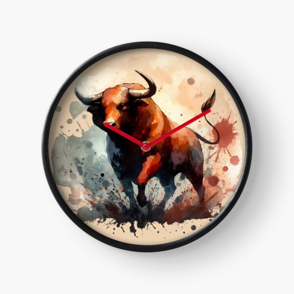 Item preview, Watercolor Bull Art designed and sold by gkhanco.