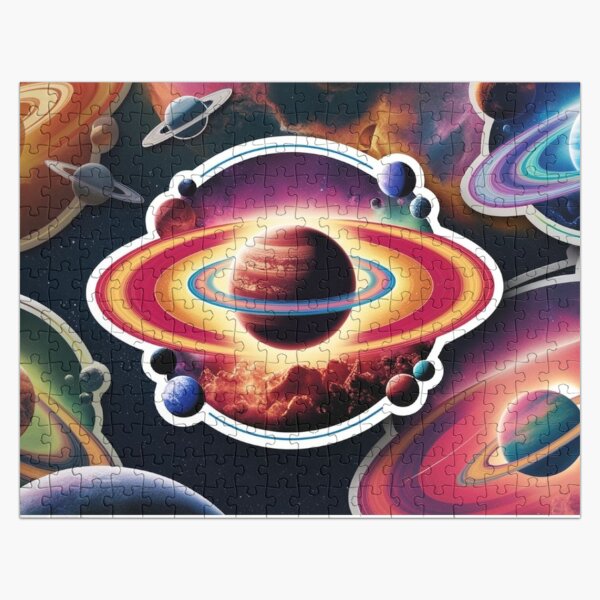 Item preview, Space Life 3 - Abstract Solar System  - Sun, Stars, Planets  designed and sold by AlinaSCorner.