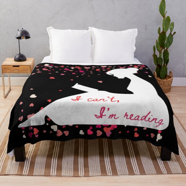 Item preview, I can't, I'm reading - black designed and sold by Blueberry CC Designs.