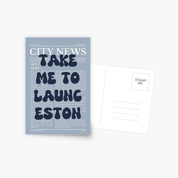 Item preview, "Take Me to Launceston" – Australia, Elegant Newspaper-Style Design designed and sold by RM-Journey.