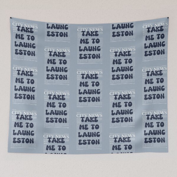 Item preview, "Take Me to Launceston" – Australia, Elegant Newspaper-Style Design designed and sold by RM-Journey.