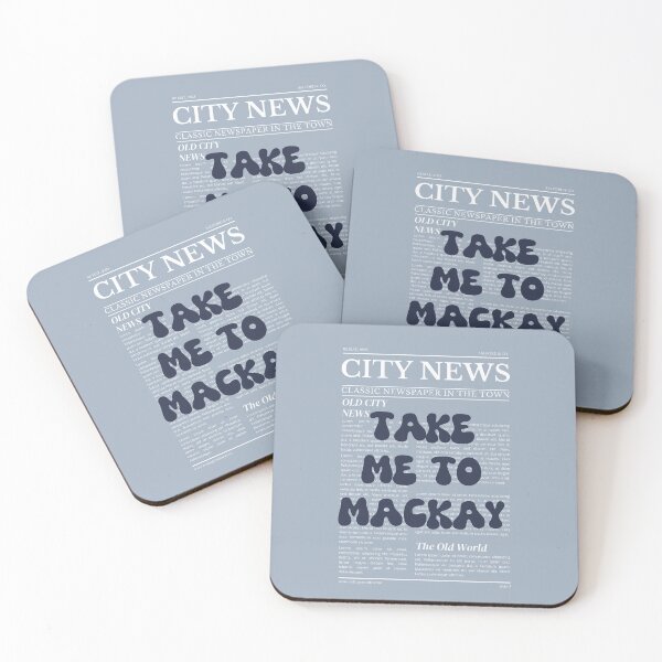 Item preview, "Take Me to Mackay" – Australia, Elegant Newspaper-Style Design designed and sold by RM-Journey.