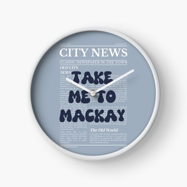 Item preview, "Take Me to Mackay" – Australia, Elegant Newspaper-Style Design designed and sold by RM-Journey.