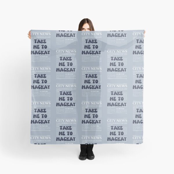 Artikelvorschau, „Take Me to Mackay“ – Australien, elegantes Design im Zeitungsstil entworfen und verkauft von RM-Journey.