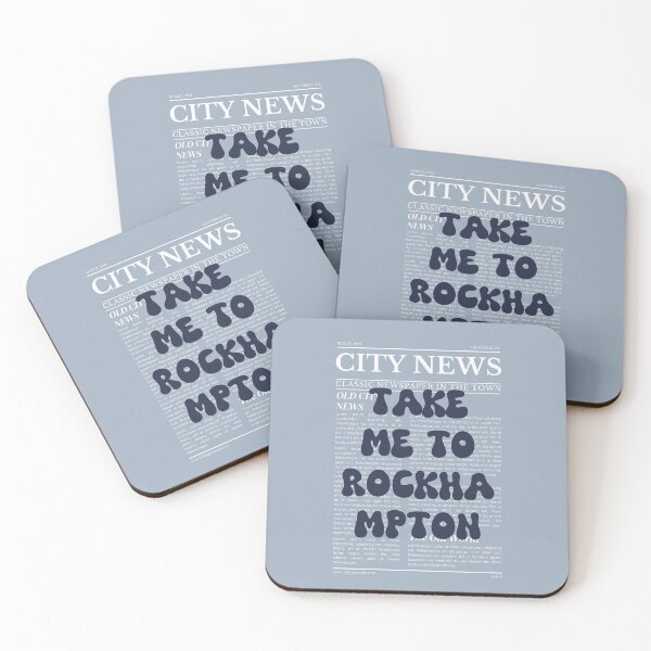 Item preview, "Take Me to Rockhampton" – Australia, Elegant Newspaper-Style Design designed and sold by RM-Journey.
