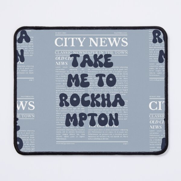 Item preview, "Take Me to Rockhampton" – Australia, Elegant Newspaper-Style Design designed and sold by RM-Journey.