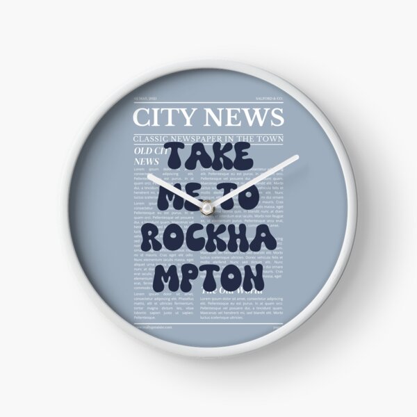 Item preview, "Take Me to Rockhampton" – Australia, Elegant Newspaper-Style Design designed and sold by RM-Journey.