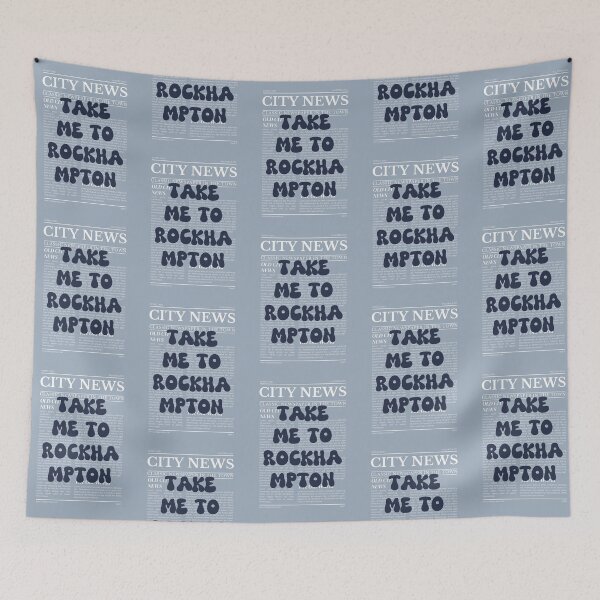 Item preview, "Take Me to Rockhampton" – Australia, Elegant Newspaper-Style Design designed and sold by RM-Journey.
