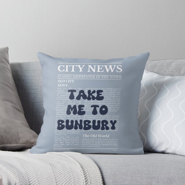 Item preview, "Take Me to Bunbury" – Australia, Elegant Newspaper-Style Design designed and sold by RM-Journey.