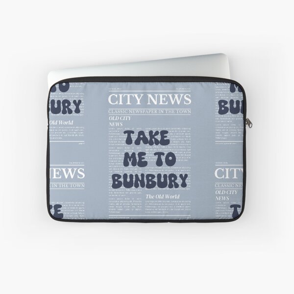 Item preview, "Take Me to Bunbury" – Australia, Elegant Newspaper-Style Design designed and sold by RM-Journey.