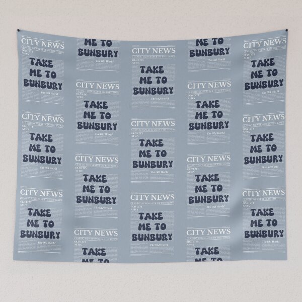Item preview, "Take Me to Bunbury" – Australia, Elegant Newspaper-Style Design designed and sold by RM-Journey.